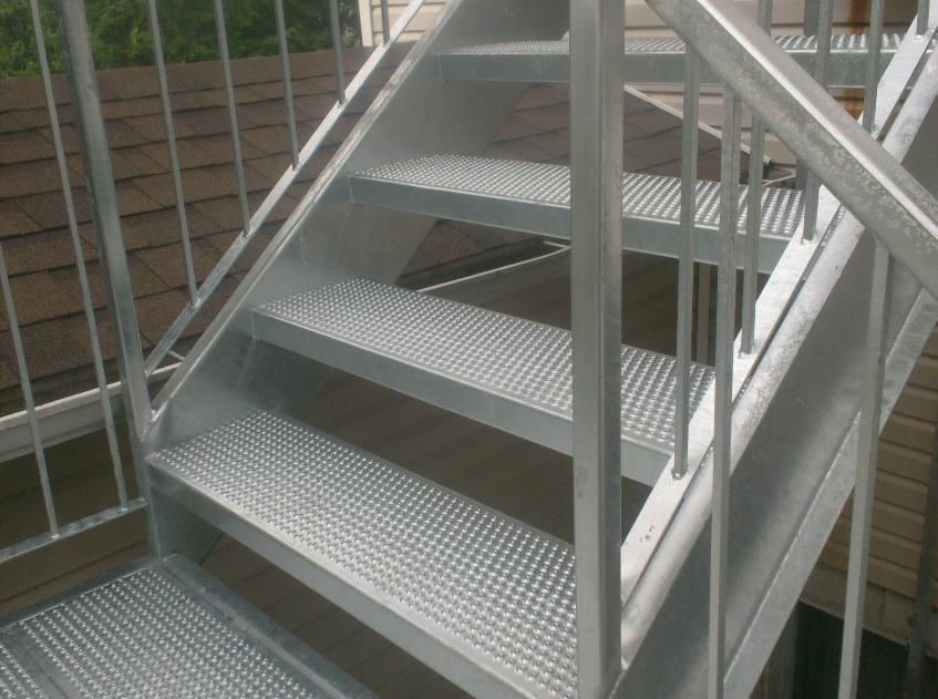 Escalier fabrication Soudure MG métallique